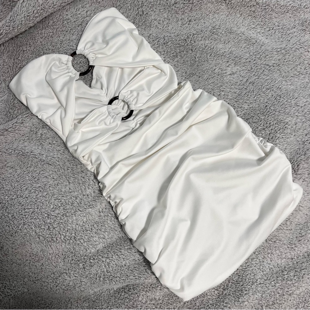 strapless white princess polly dress